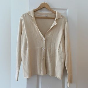 Cider cardigan sweater- cream color. Size M. NWOT